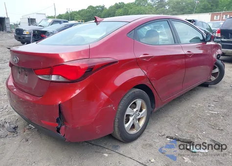 2015 Hyundai Elantra Se из США, поврежденный, VIN 5NPDH4AE8FH605410